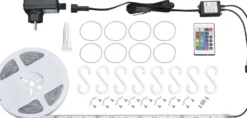 LED-valonauha Briloner RGB 5 m IP44 24 W + kaukosäädin