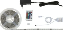 LED-valonauha Briloner RGB 3 m 14,4 W + kaukosäädin