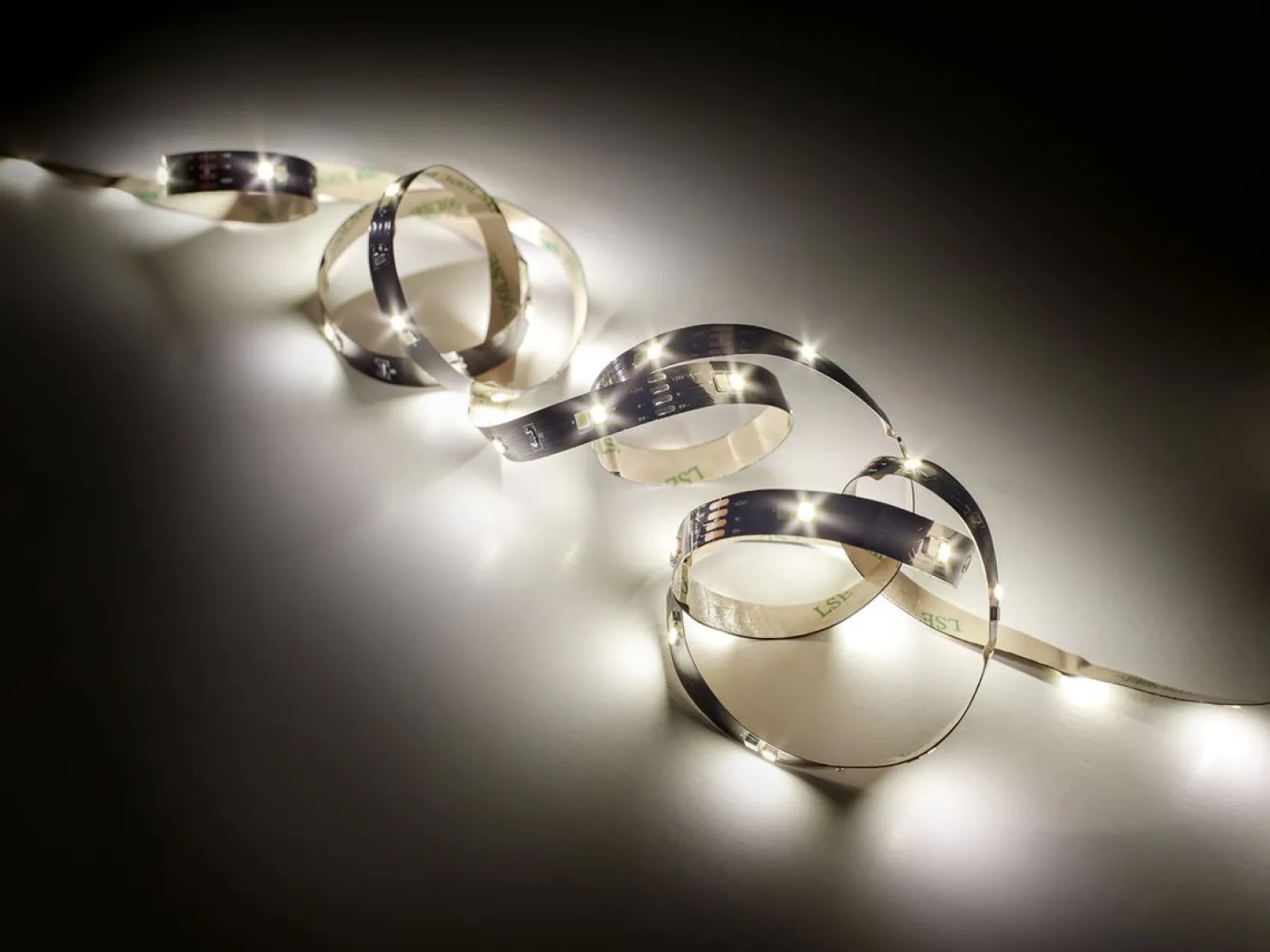 LED-valonauha Trio Chip, musta, eri kokoja