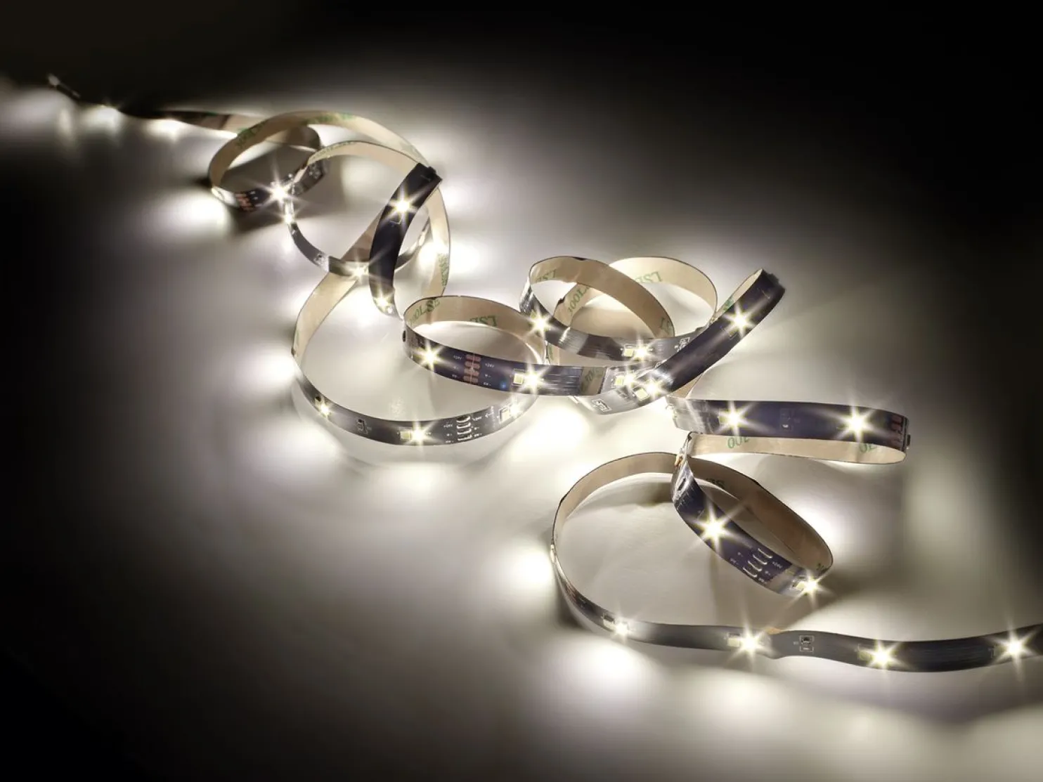 LED-valonauha Trio Chip, musta, eri kokoja