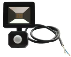 LED-valonheitin LED Energie 10 W 12 V 800 lm 4000 K IP43 0,8 m kumikaapeli PIR-sensori