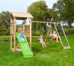 Leikkikeskus Jungle Gym Casa ja Climb Module X'tra sis. liukumäen