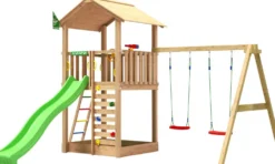 Leikkitorni Jungle Gym Sierra 2.1, 2-Swing Module 220, liukumäki