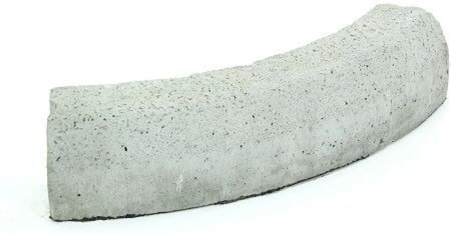Liimattava reunakivi Rudus kaarre R750 kupera 572x130x160 mm sileä harmaa