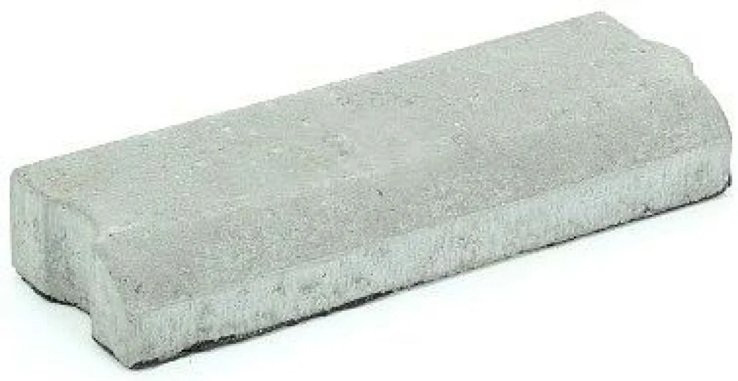 Liimattava reunakivi Rudus suora 390x130x60 mm sileä harmaa