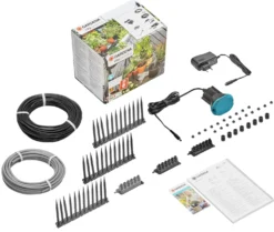 Lomakastelusarja Gardena Micro-Drip pumpulla 36 kasville