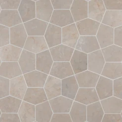 Luonnonkivilaatta Qualitystone Pentagon White, 150x100mm