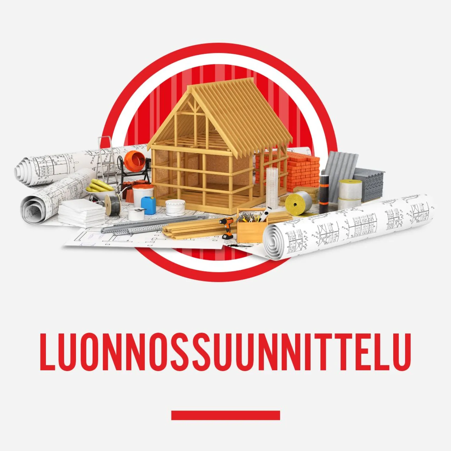 Luonnossuunnittelu uusi talo 1-kerroksinen/max. 100m2