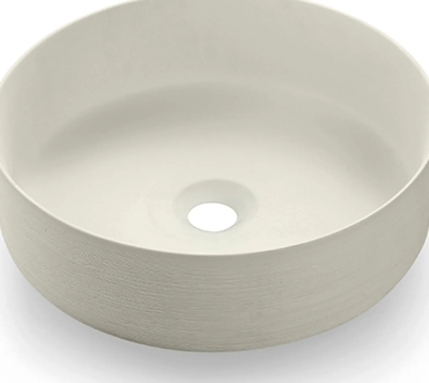 Malja-allas Bathco Carnac, Ø355mm, matta luonnonvalkoinen