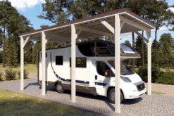 Matkailuautokatos Holzbrüder Ralf 28m2