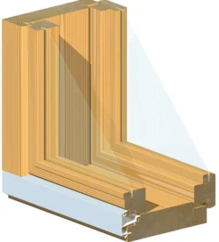 Mökki-ikkuna MS-SK-96 leveys 119cm x korkeus 89cm