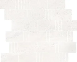Mosaiikkilaatta Pukkila Landstone White Pave himmeä sileä 298x298 mm