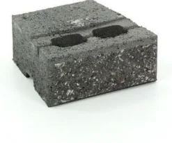 Muurikivi Rudus Muurikko peruskivi 235x235x100 mm sileä musta