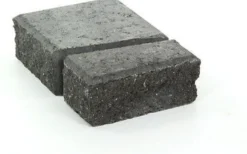 Muurikivi Rudus Muurikko päätypari 100 mm sileä musta