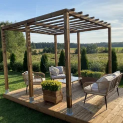 Pergola PatioN°rd Laaka, kestopuu, eri kokoja