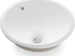 Pesuallas Bathco Cerdena, Ø370mm, valkoinen