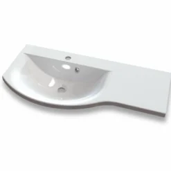 Pesuallas Grip Dali 90 900x435mm valumarmori vasen valkoinen