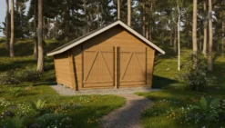 Pihavarasto/lato LP Garden U-L, 16m², vinoumpiseinäinen