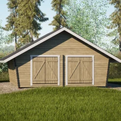 Pihavarasto/lato LP Garden U-XXL, 25m², vinoumpiseinäinen