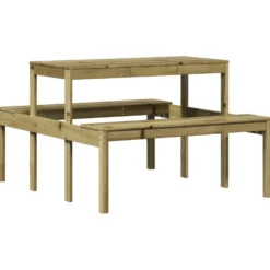 Piknikpöytä, täyspuu, eri materiaaleja ja kokoja (33984)