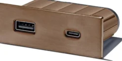 Pistorasia Limente Pick-3 USB suorakulmainen IP20 240V kupari