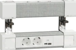Pistorasiayksikkö Schneider Electric Unica System+ pöytäyksikkö, 2 x Schuko + USB A ja C