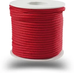 Polyesterinyöri Piippo 3mm punainen 20m