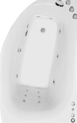 Poreamme Bathlife Trivsam Plus, 1600x1000mm, valkoinen, vasen