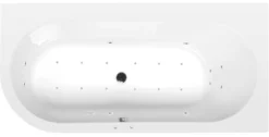 Poreamme Interia Astra Active Hydro-Air, 1650x800x480mm, oikea, 255l, valkoinen