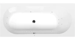 Poreamme Interia Astra Active Hydro, 1650x750x480mm, 225l, kulmikas, valkoinen