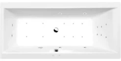 Poreamme Interia Cleo Attraction Hydro-Air, 1600x700x480mm, 225l, valkoinen