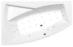 Poreamme Interia Evia Active Hydro-Air, 1700x1000x470mm, vasen, 255l, valkoinen