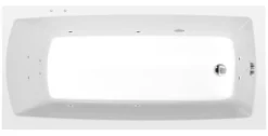 Poreamme Interia Lily Active Hydro, 1500x700x390mm, 187l, valkoinen