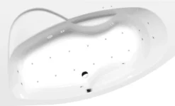 Poreamme Interia Mamba Active Hydro-Air, 1700x1000x440mm, vasen, 260l, valkoinen