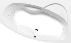 Poreamme Interia Mamba Active Hydro, 1600x950x440mm, oikea, 235l, valkoinen