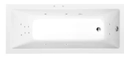 Poreamme Interia Noemi Attraction Hydro, 1700x700x390mm, 197l, valkoinen