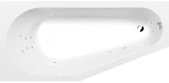 Poreamme Interia Projekta Attraction Hydro, 1600x800x440mm, vasen, 185l, valkoinen