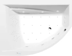 Poreamme Interia Tandem Highline Hydro-Air, 1700x1300x500mm, vasen, 395l, valkoinen