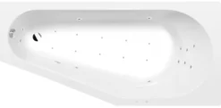 Poreamme Interia Tigra Attraction Hydro-Air, 1500x750x460mm, oikea, 180l, valkoinen