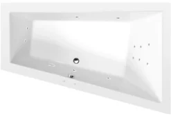 Poreamme Interia Triangl Attraction Hydro, 1800x1200x500mm, oikea, 350l, valkoinen