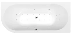 Poreamme Interia Viva Active Hydro-Air, 1850x800x470mm, oikea, 267l, valkoinen