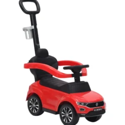 Potkuauto Volkswagen T-Roc, työntökahvalla, eri värejä