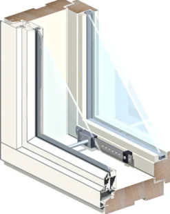 Puu-alumiini-tuuletusikkuna MSEAL 3x9 karmi 131mm