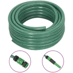 Puutarhaletku liitinsarjalla vihreä 0,6" 10 m PVC