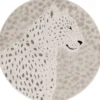Pyöreä matto Benina Genova Leopardi Ø120cm kerma