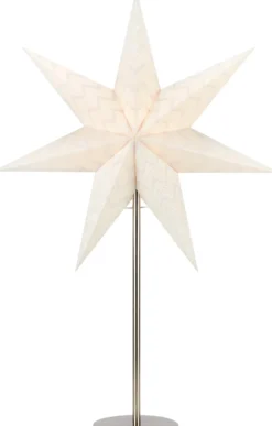 Pöytätähti Markslöjd Admira 45cm E14 teräs/valkoinen