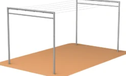 Pyykinkuivausteline Markki 2 x pääty, 2 m valettava