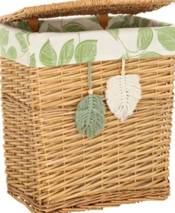 Pyykkikori Home4You WILLI MIRO 39x28xK45 cm, beige