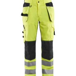 Riipputaskuhousut Blåkläder 1565 Highvis huomioväri/musta