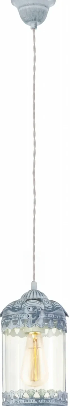 Riippuvalaisin Eglo Vintage Ø 140x1100 mm siniharmaa kirkas